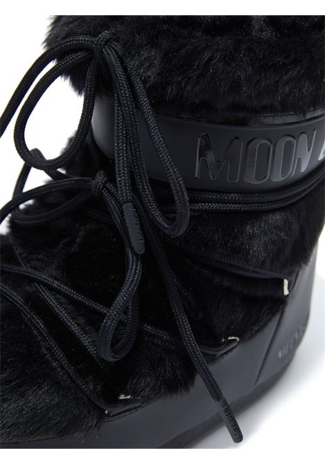 stivali icon low faux fur donna neri MOON BOOT | 80D1409390N001